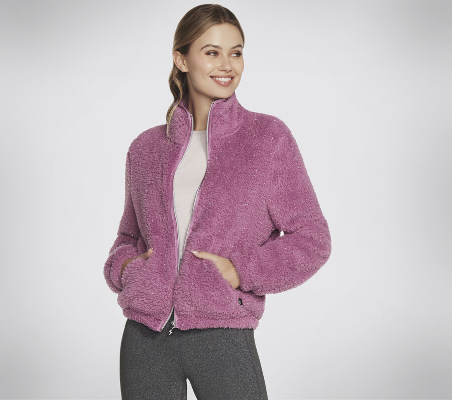 GO SNUGGLE Sherpa Jacket, MAUVE, largeimage number 0