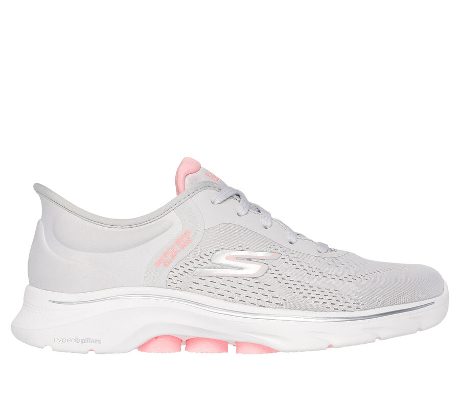 Skechers Slip-ins: GO WALK 7 - Valin, GRAU / ROSA, largeimage number 0