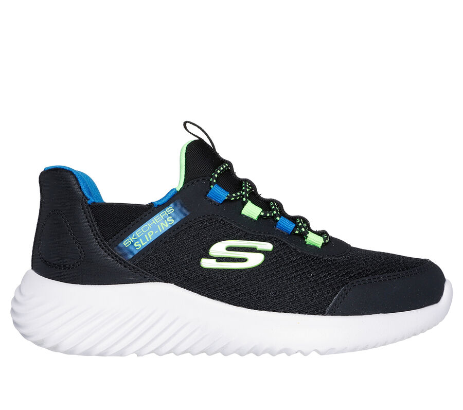 Skechers Slip-ins: Bounder - Brisk-Burst, SCHWARZ / GRÜN, largeimage number 0