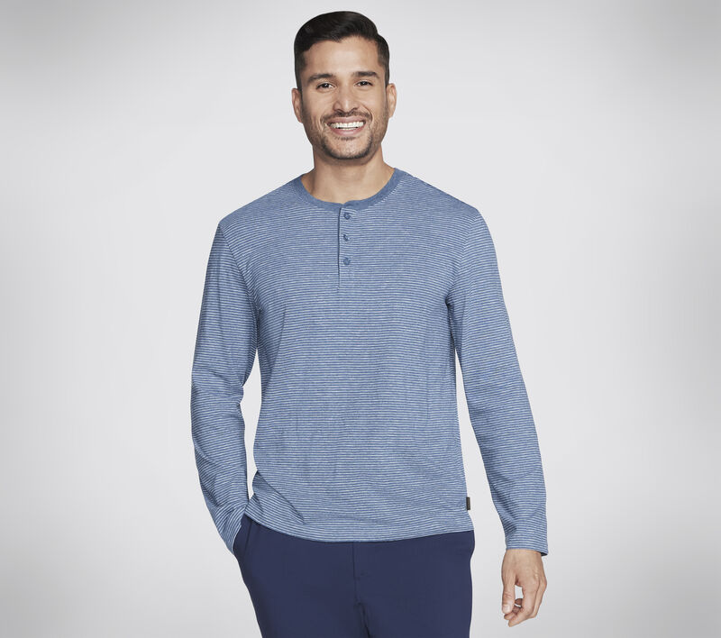 Skech Jersey Henley, BLAU, largeimage number 0