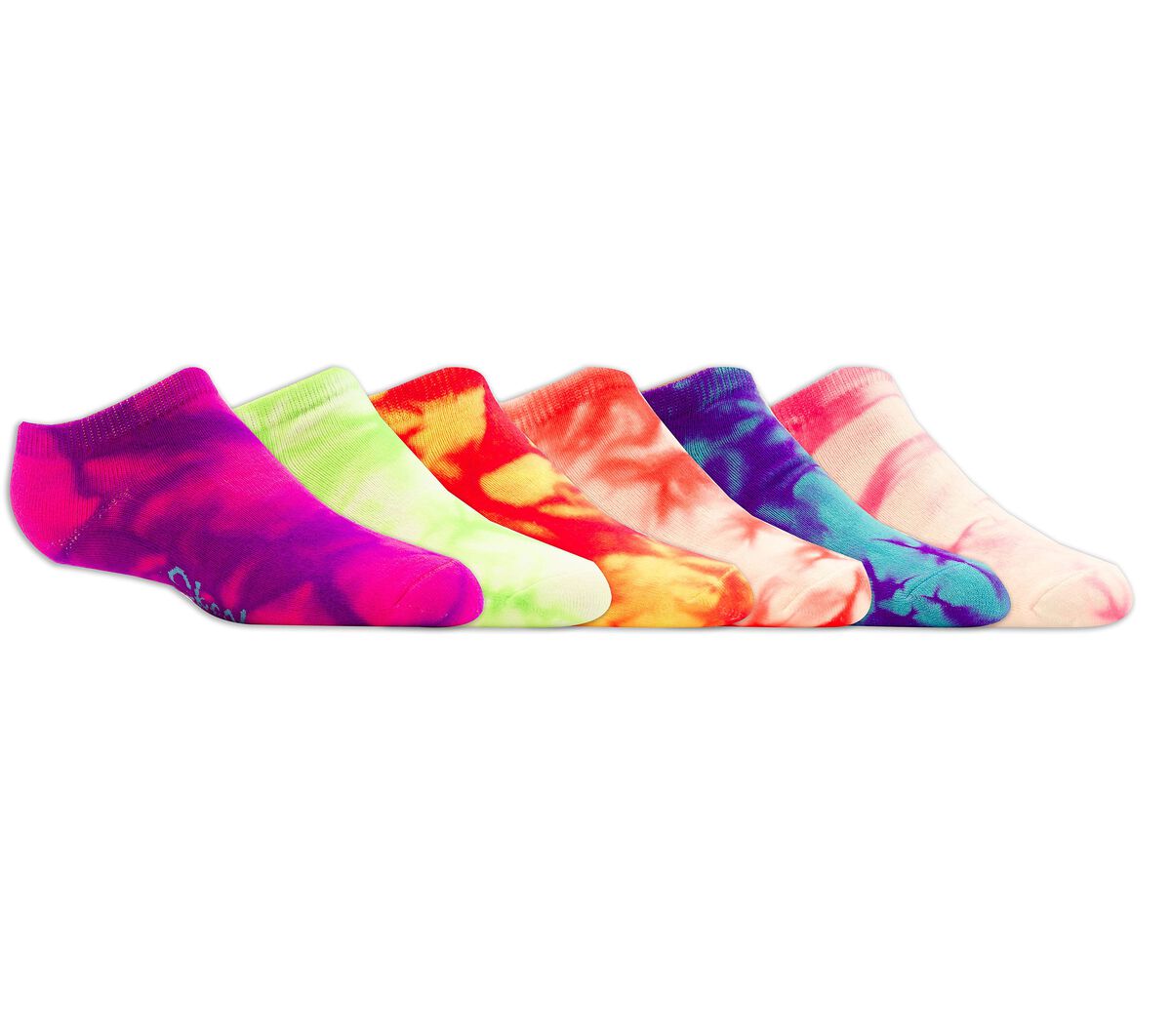 6 Pack Dye DE Tie Fashion Socks | Sport SKECHERS