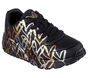 Skechers x JGoldcrown: Uno Lite - Metallic Love, SCHWARZ / GELT, large image number 4