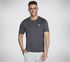 Performance Charge Tee, BLACK / CHARCOAL, swatch