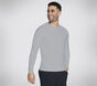 GO DRI All Day Long Sleeve Tee, LIGHT GRAY, large image number 2