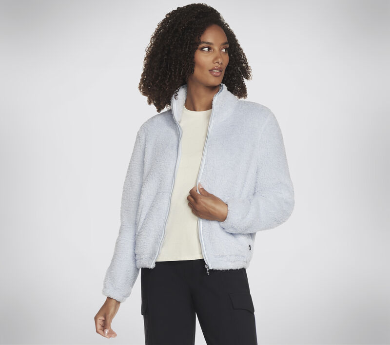 GO SNUGGLE Sherpa Jacket, BLAU / SILBER, largeimage number 0