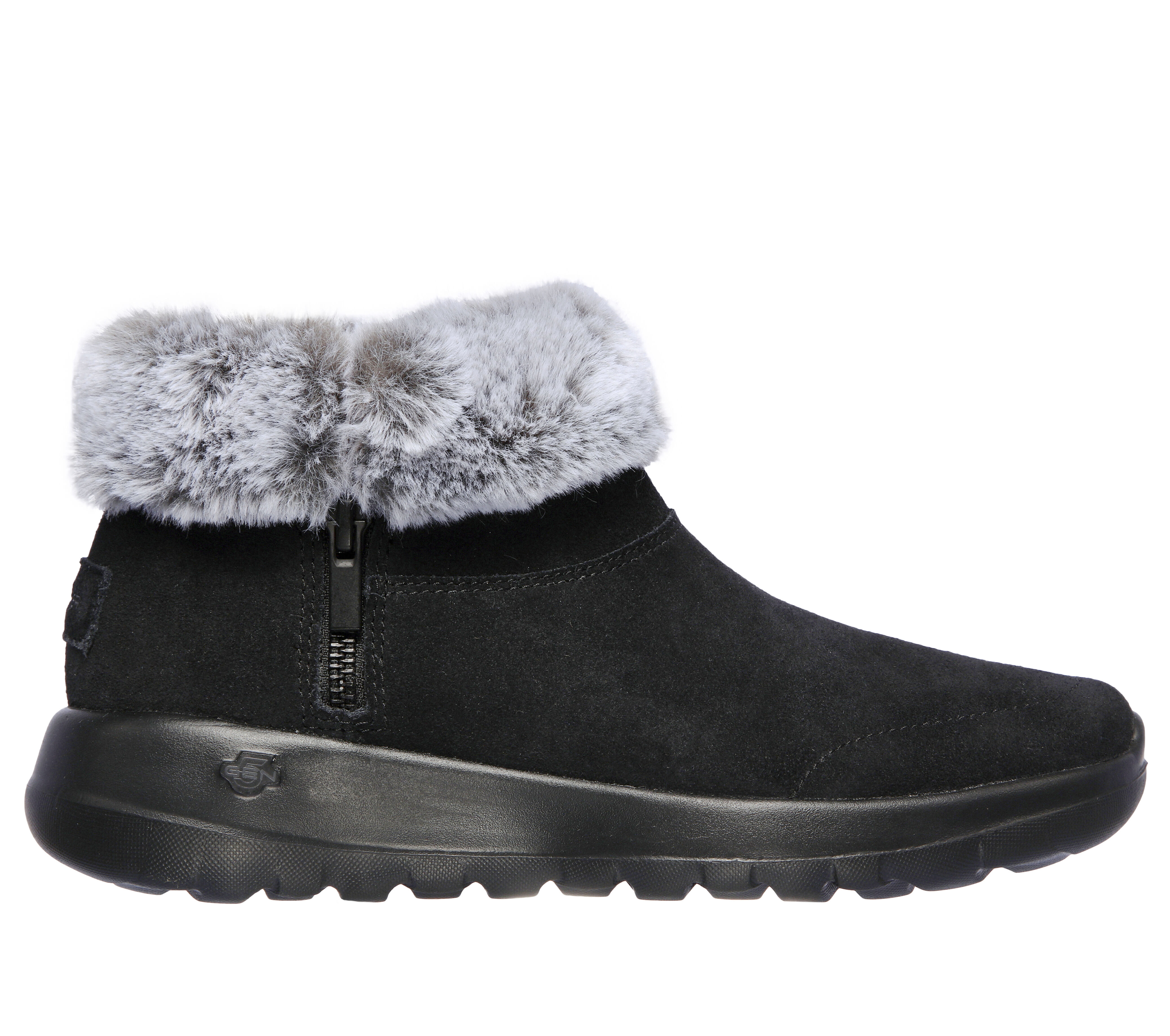 skechers fur boots womens