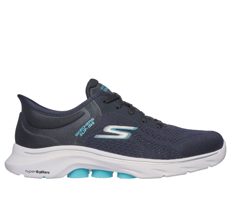 Skechers Slip-ins: GO WALK 7 - Valin, SCHWARZ / BLAU, largeimage number 0