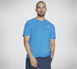 Skechers Pickleball Tee, BLAU / GRÜN, large image number 3