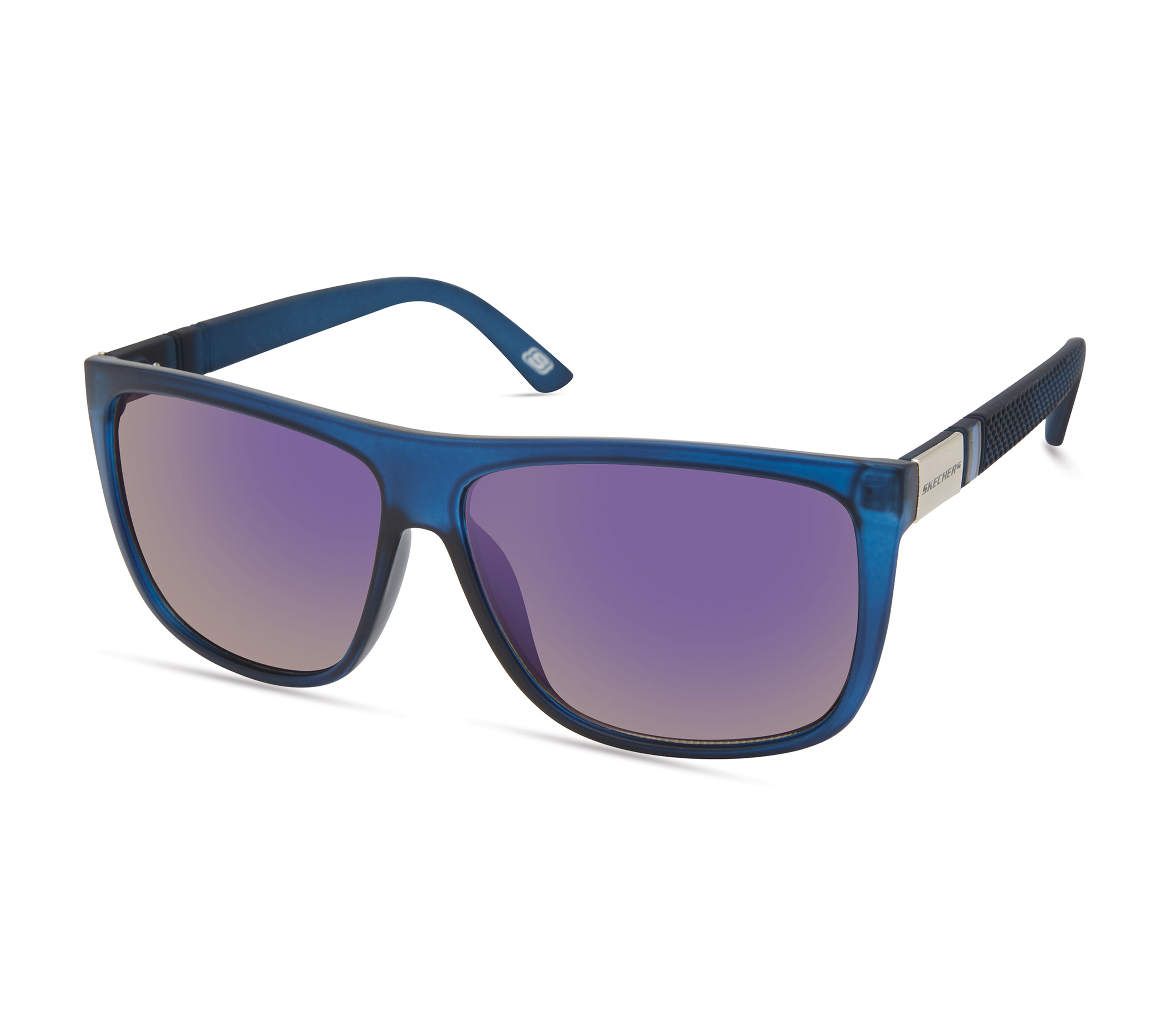 Skechers Matte Wayfarer Sonnenbrille in Blau