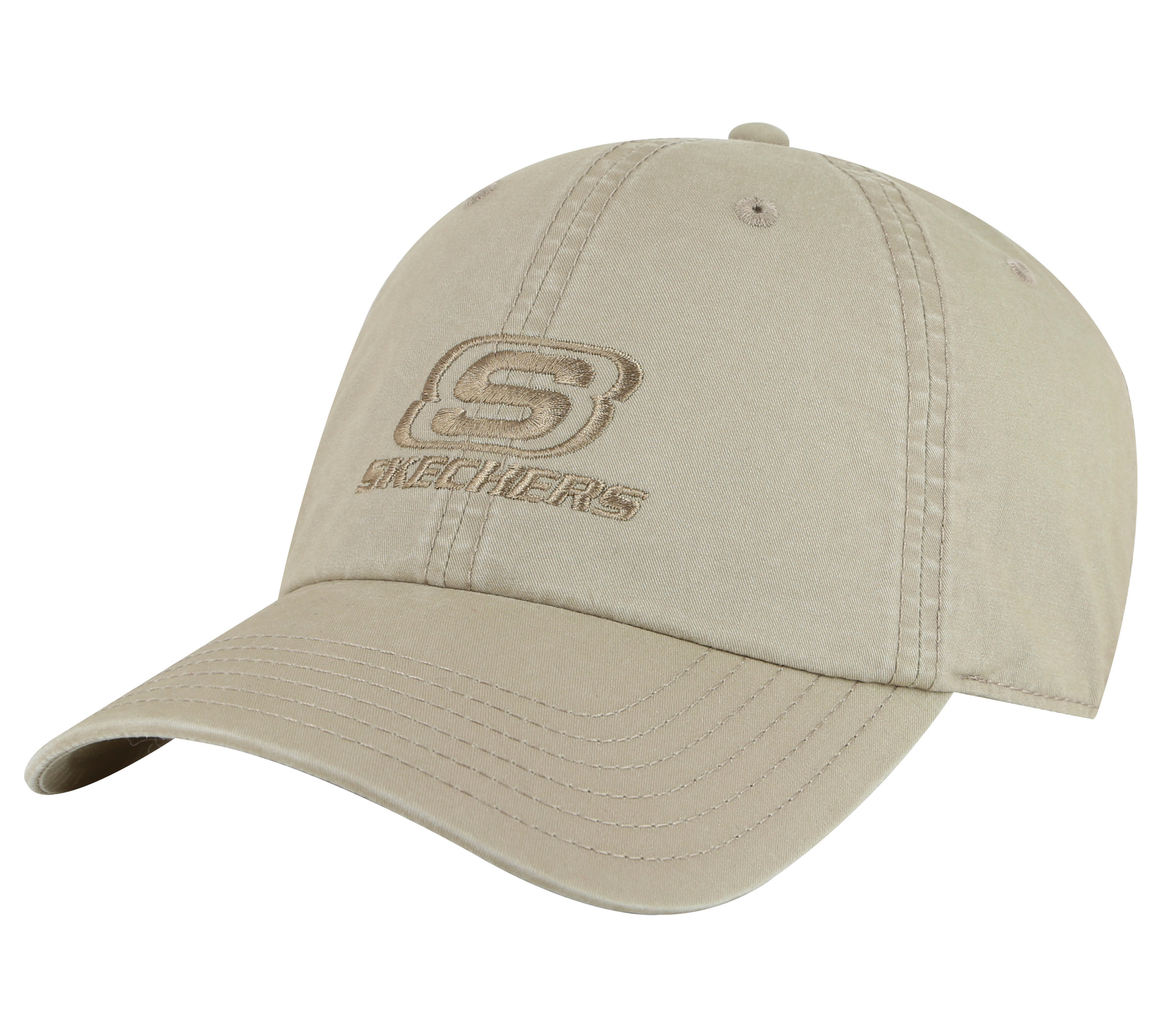 Skechers Washed Dad Hat in Nature Brown/Gray