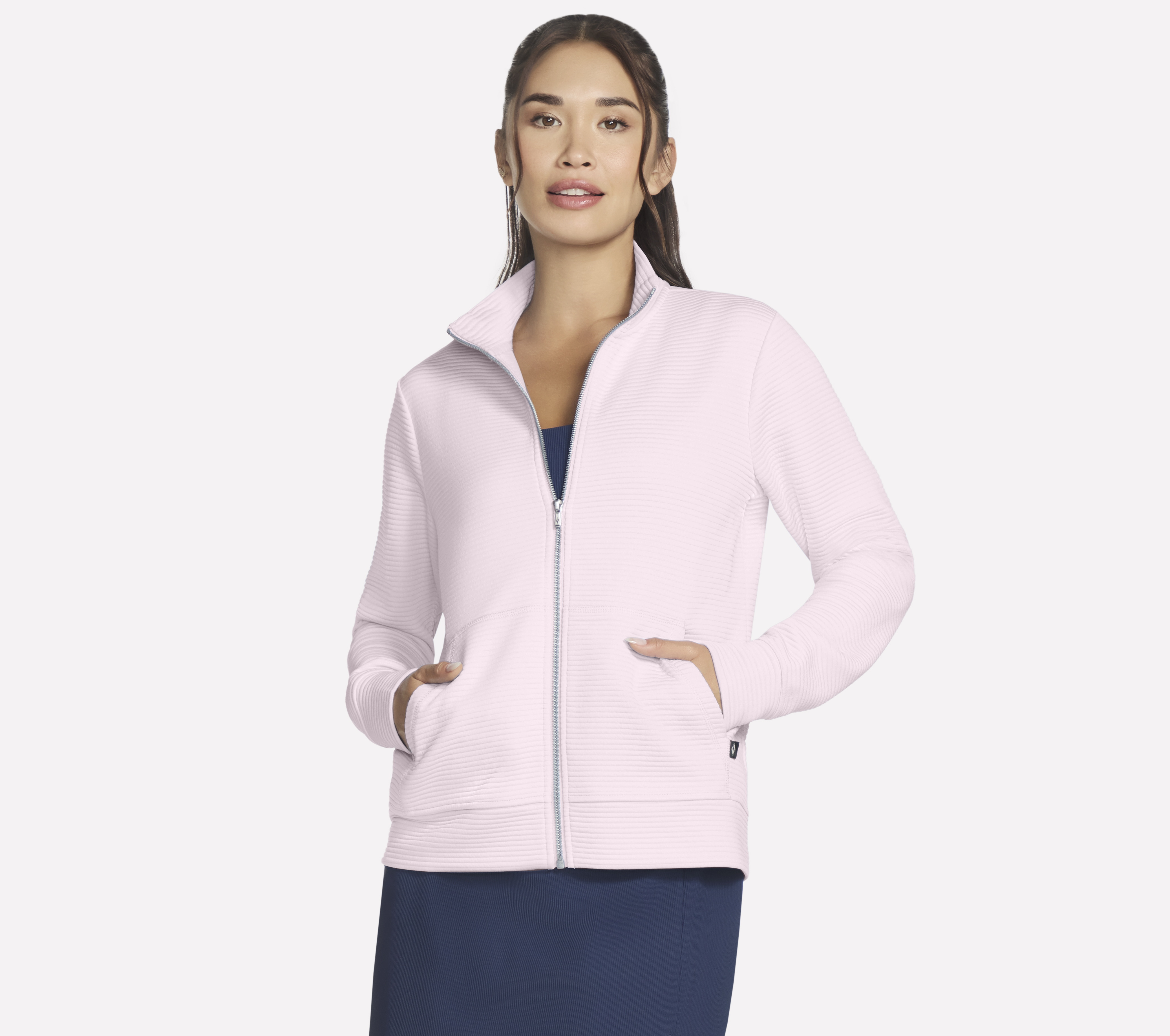 Skechers The Hoodless Kapuzenpullover GO WALK Everywhere Jacke in Violett, Größe XS