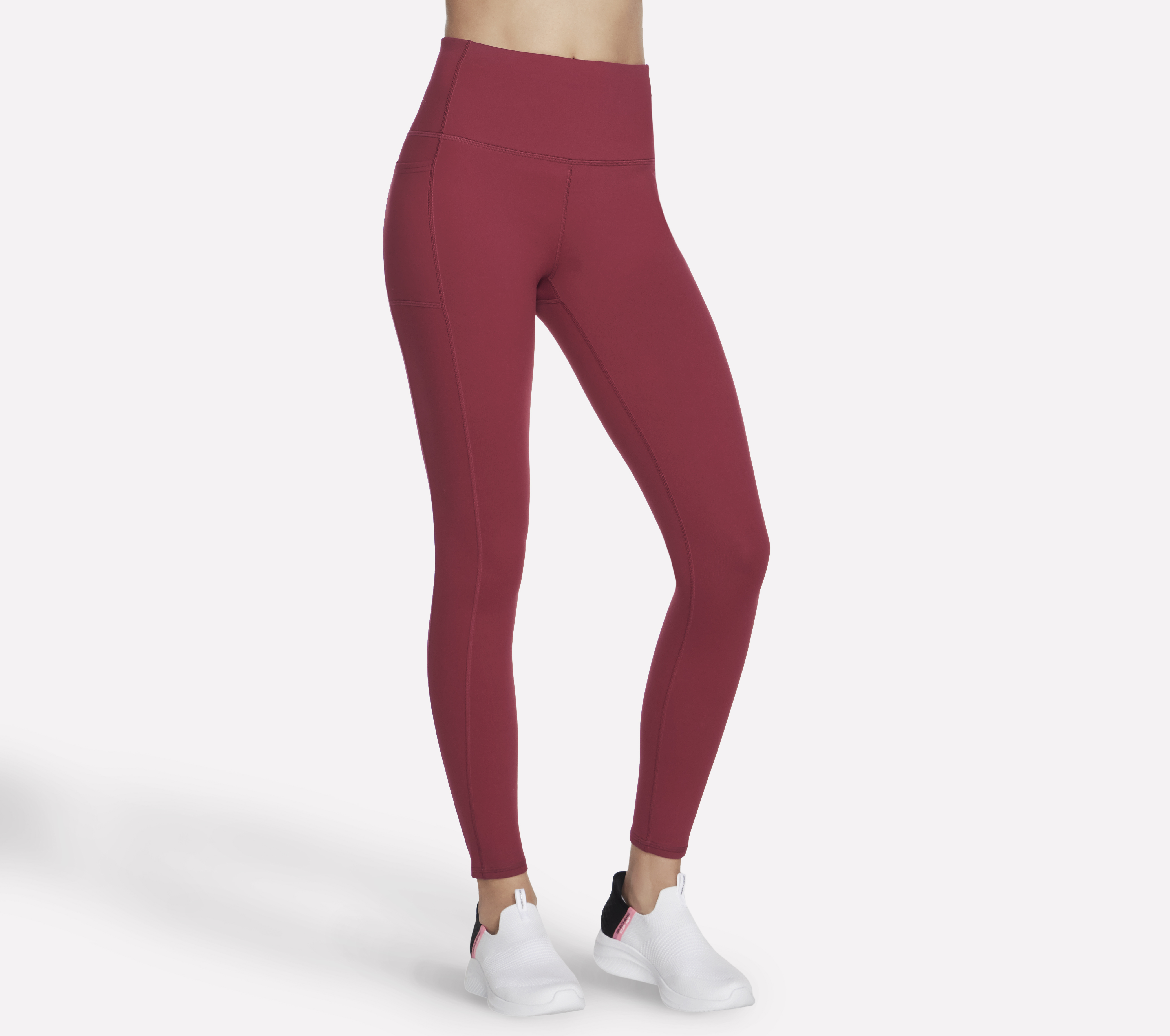 Skechers GO WALK High-Waisted Legging Hosen in Raspberry, Größe XL