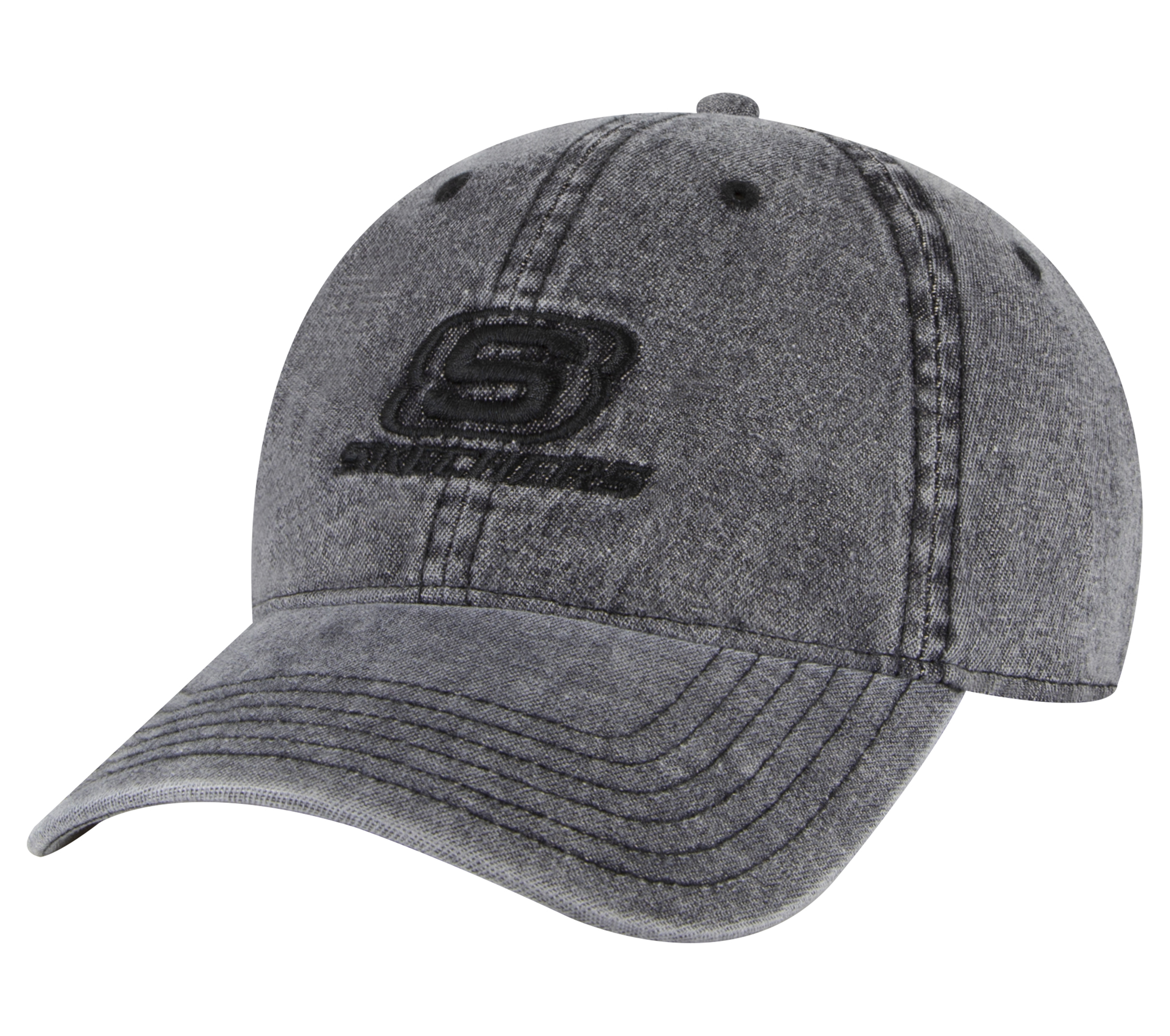 Skechers Denim Embroidered Hat in Schwarz