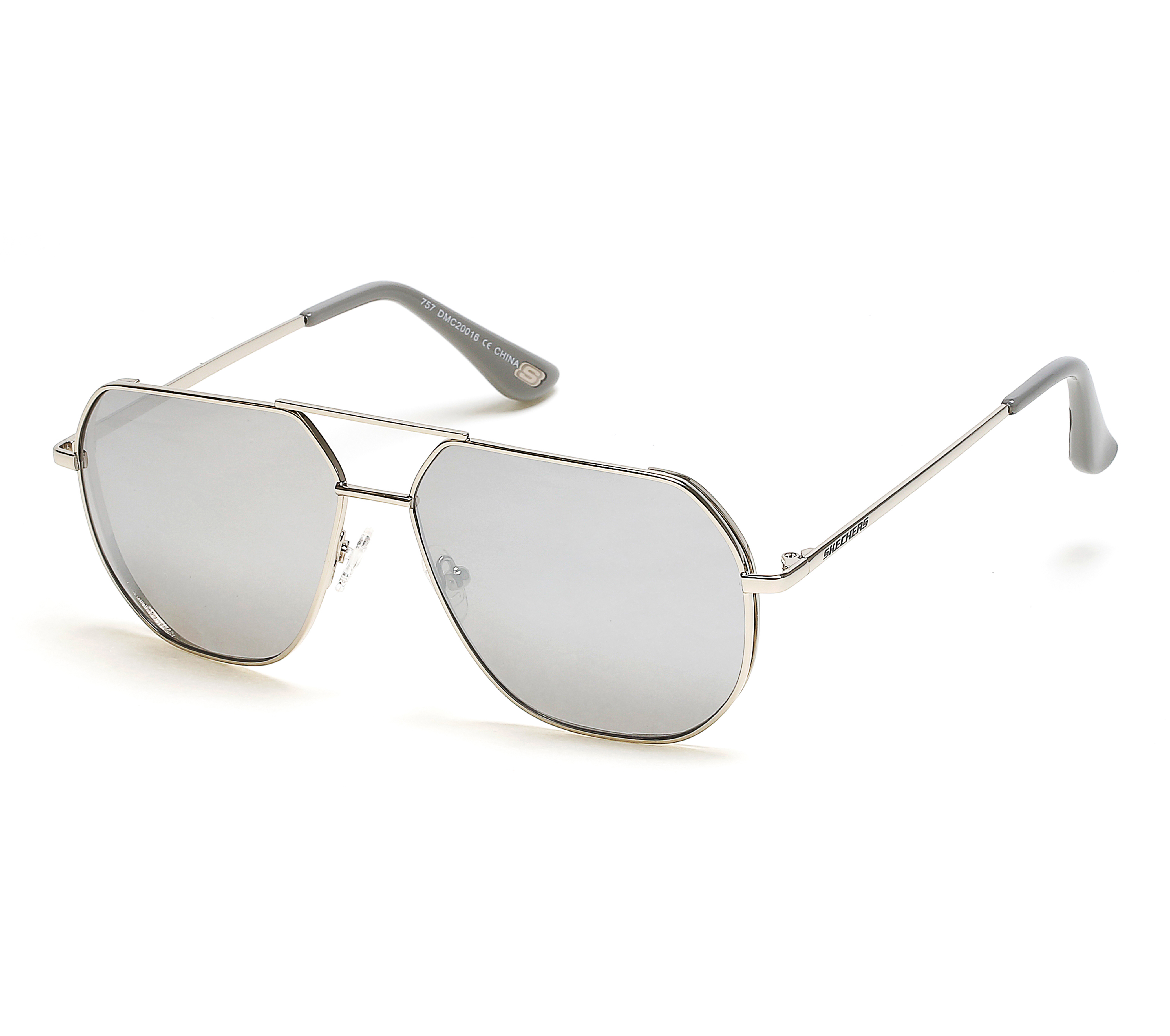 Skechers Metal Aviator Sonnenbrille in Silber