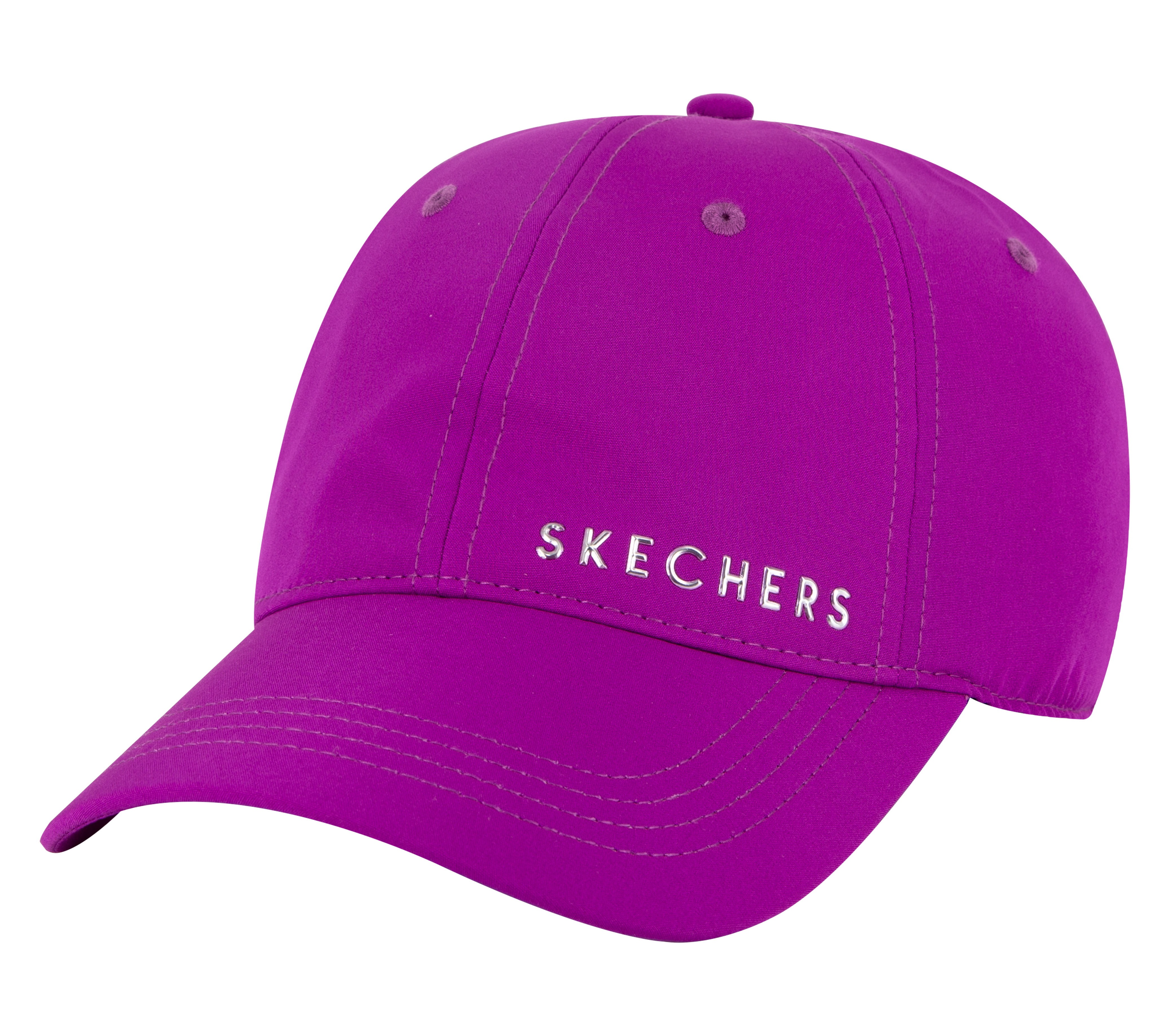 Skechers Skech-Shine Foil Baseballkappe in Violett/Neon Rosa