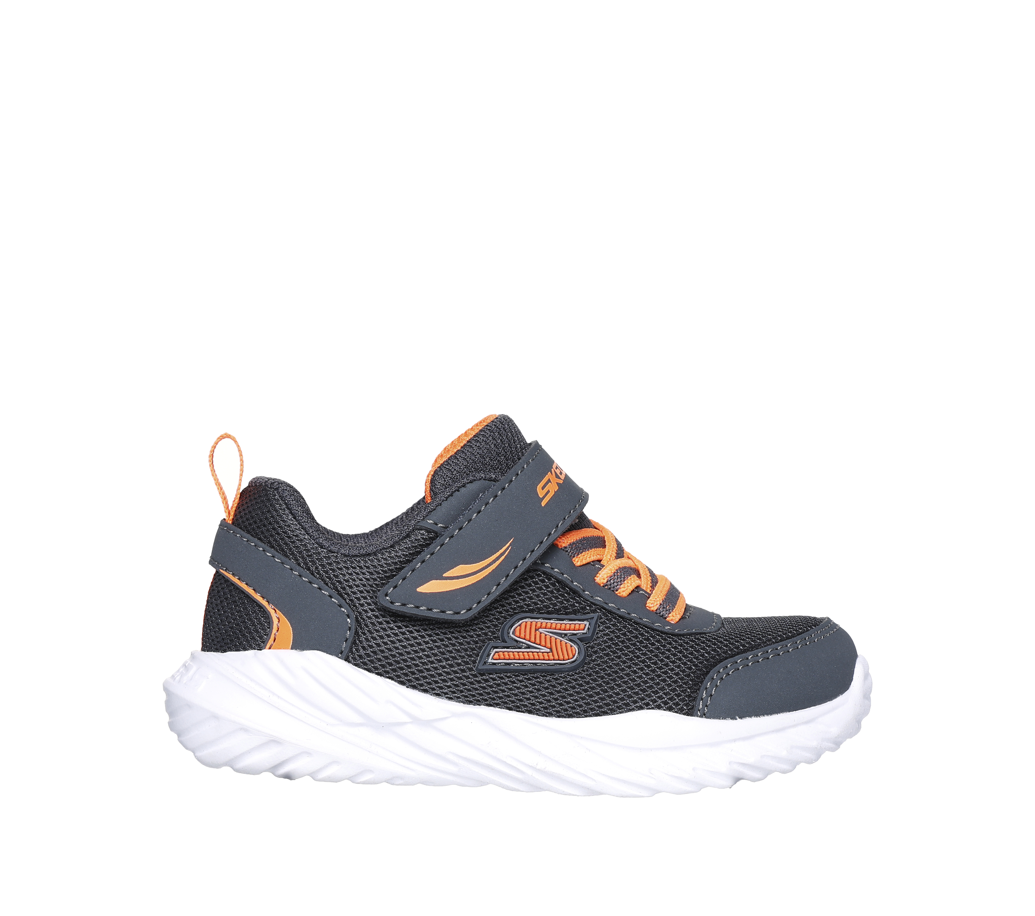 Skechers Nitro Sprint Sneaker in Grau/Orange, Größe 21