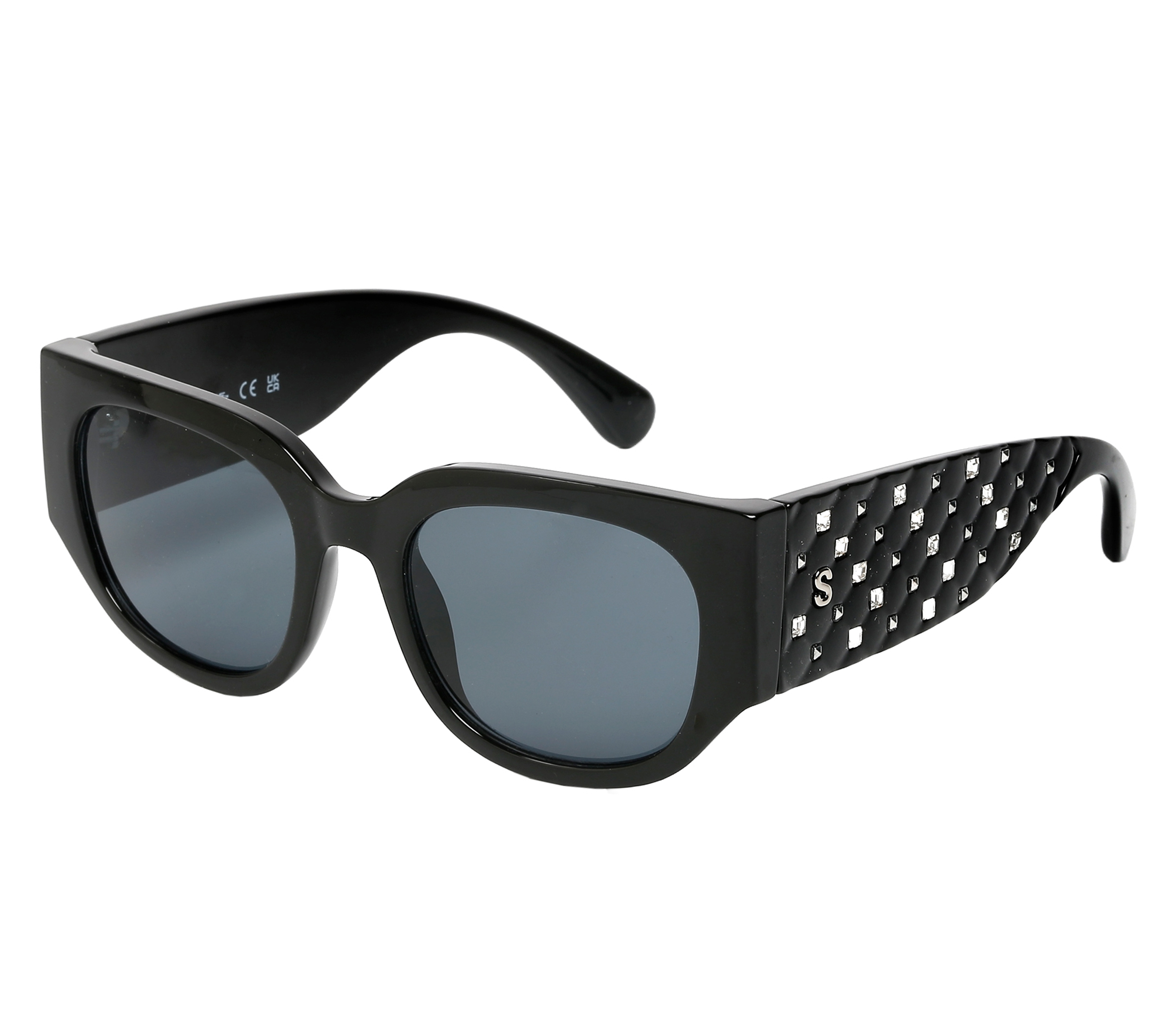 Skechers Geometric Sonnenbrille in Schwarz