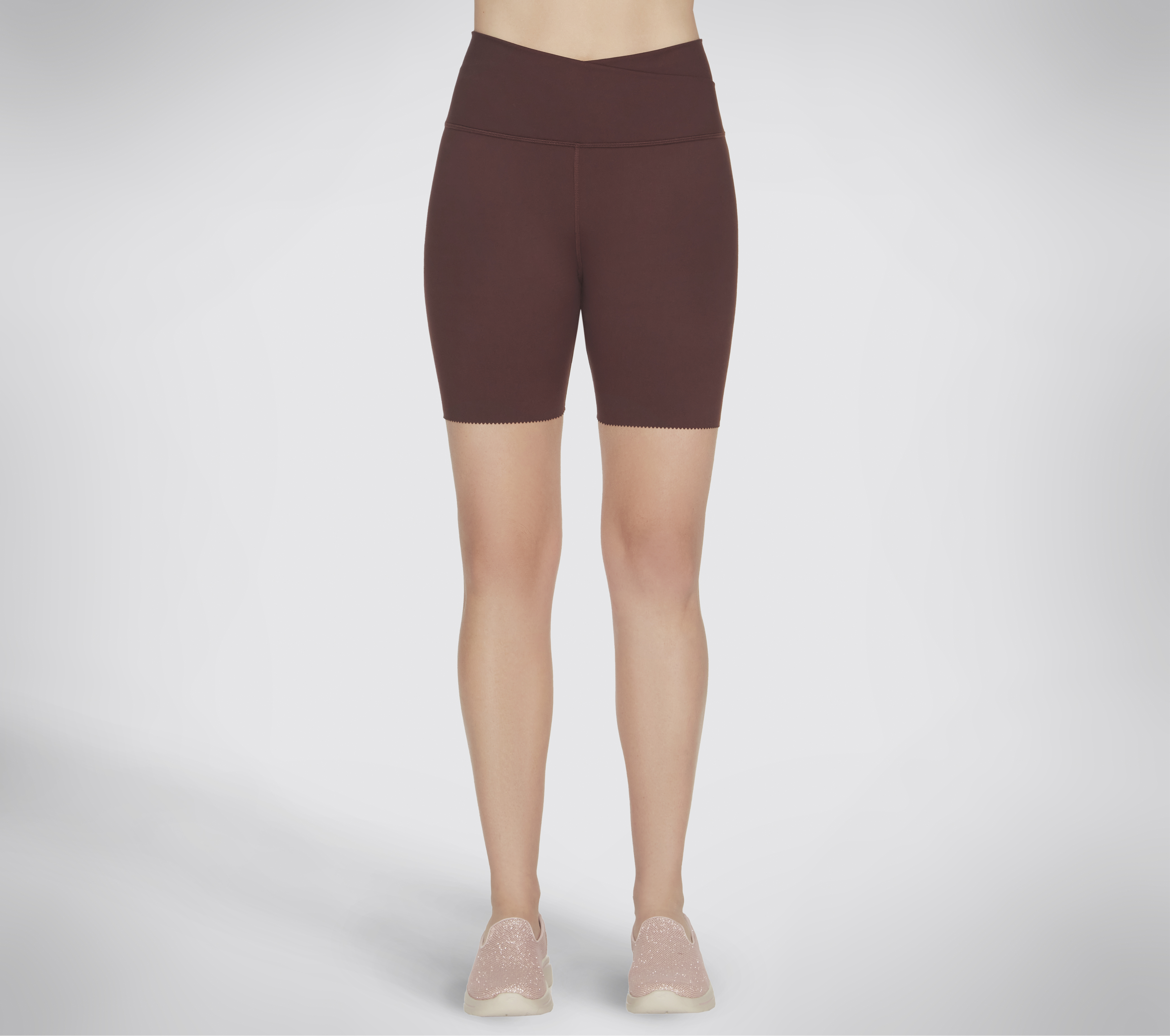 Skechers GO SCULPT 6 Inch Bike Shorts in Rot/Braun, Größe Klein