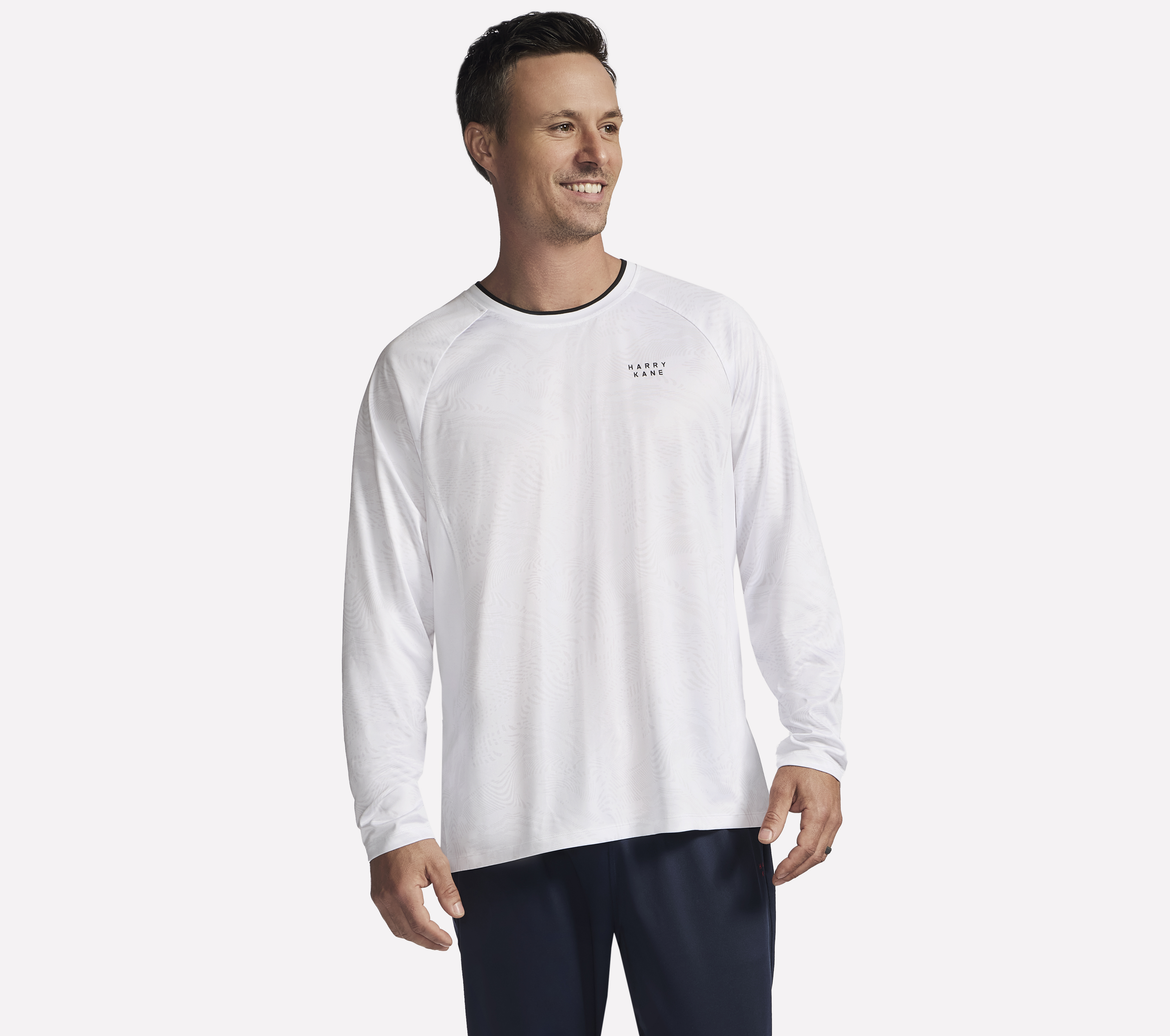 Skechers Harry Kane Training Long Sleeve Top in Weiss, Größe Groß