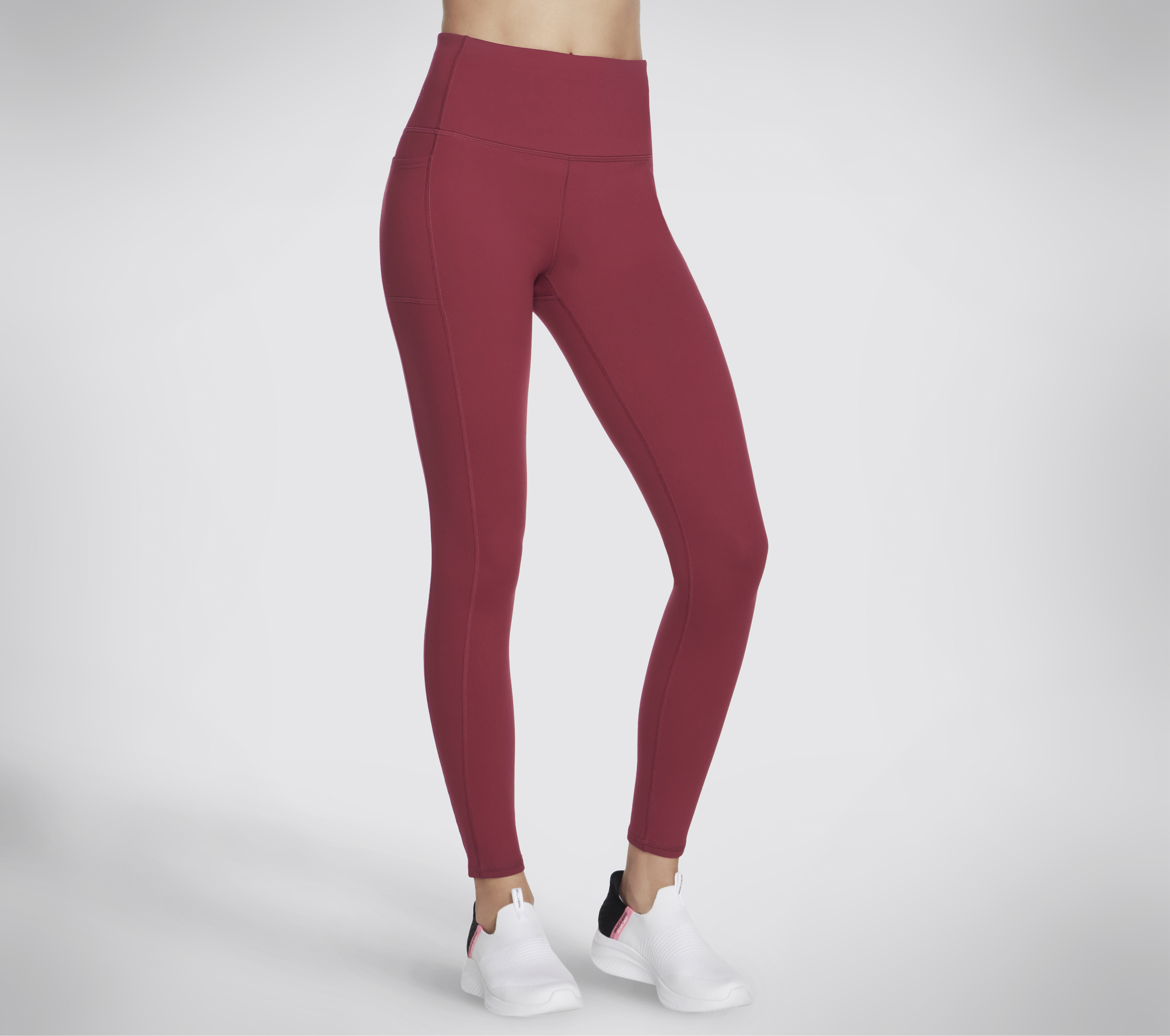 Skechers GO WALK High-Waisted Legging Hosen in Raspberry, Größe 2XL