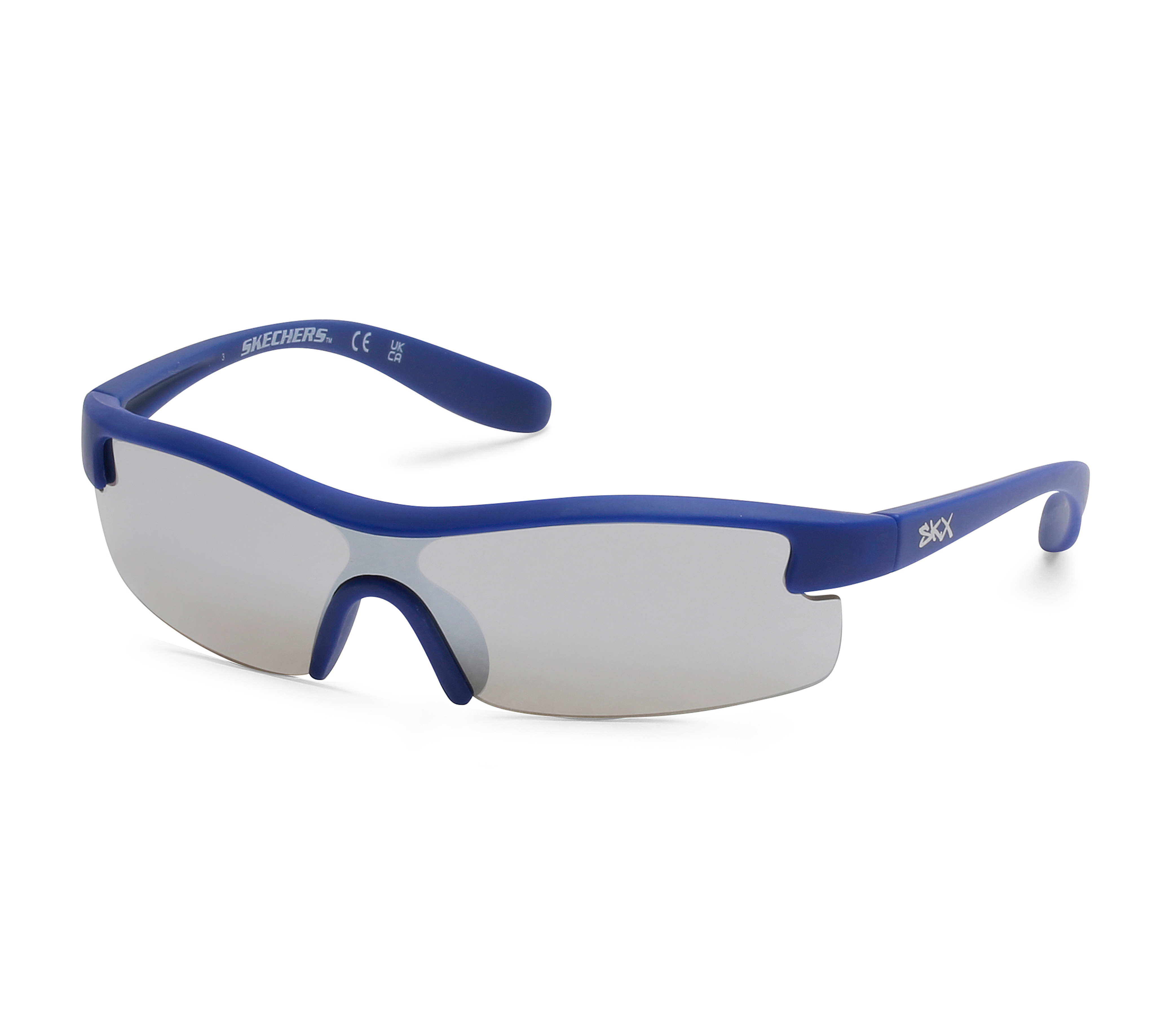 Skechers Matte Semi Wrap Sonnenbrille in Marine