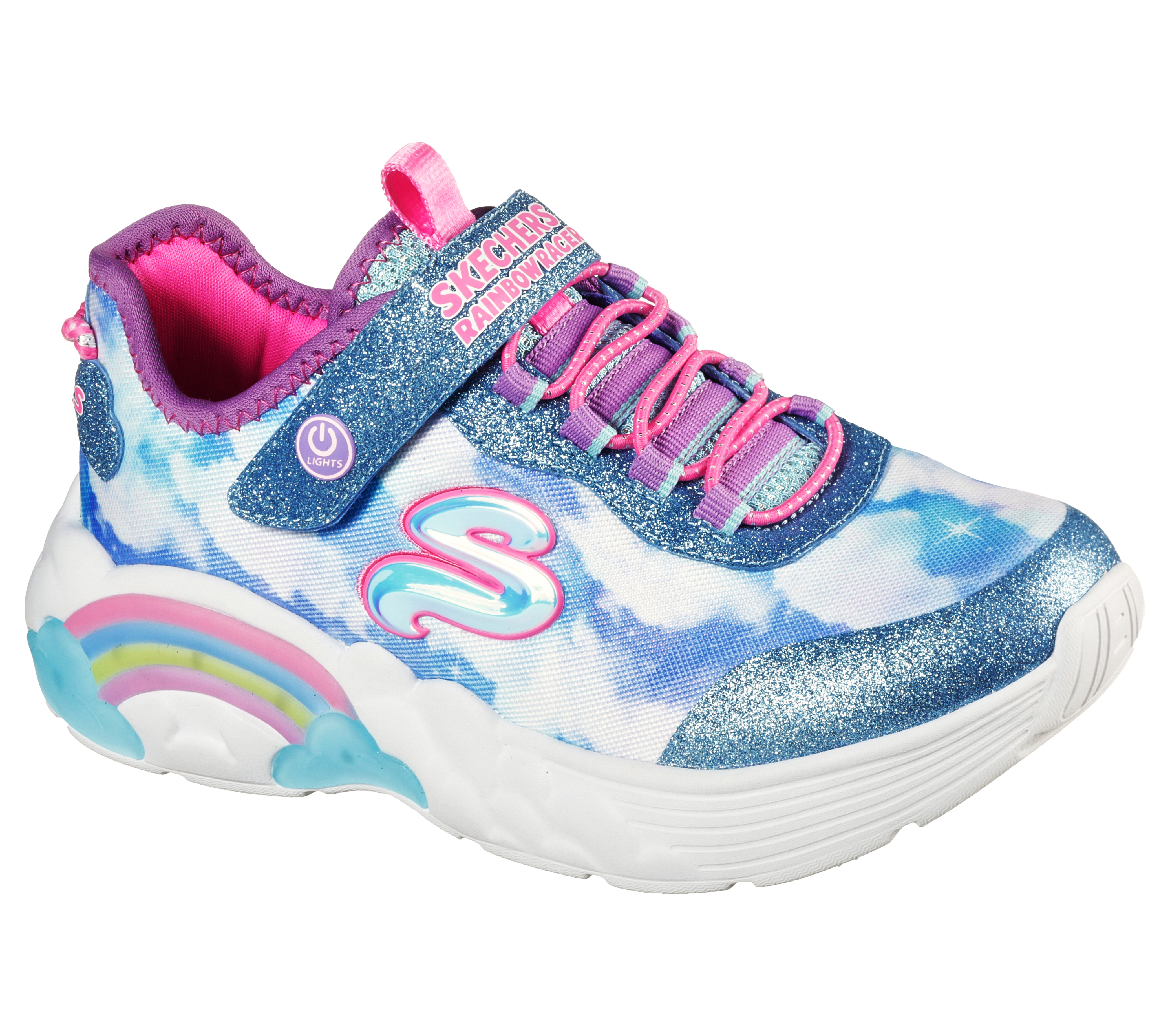 skechers rainbow light up shoes