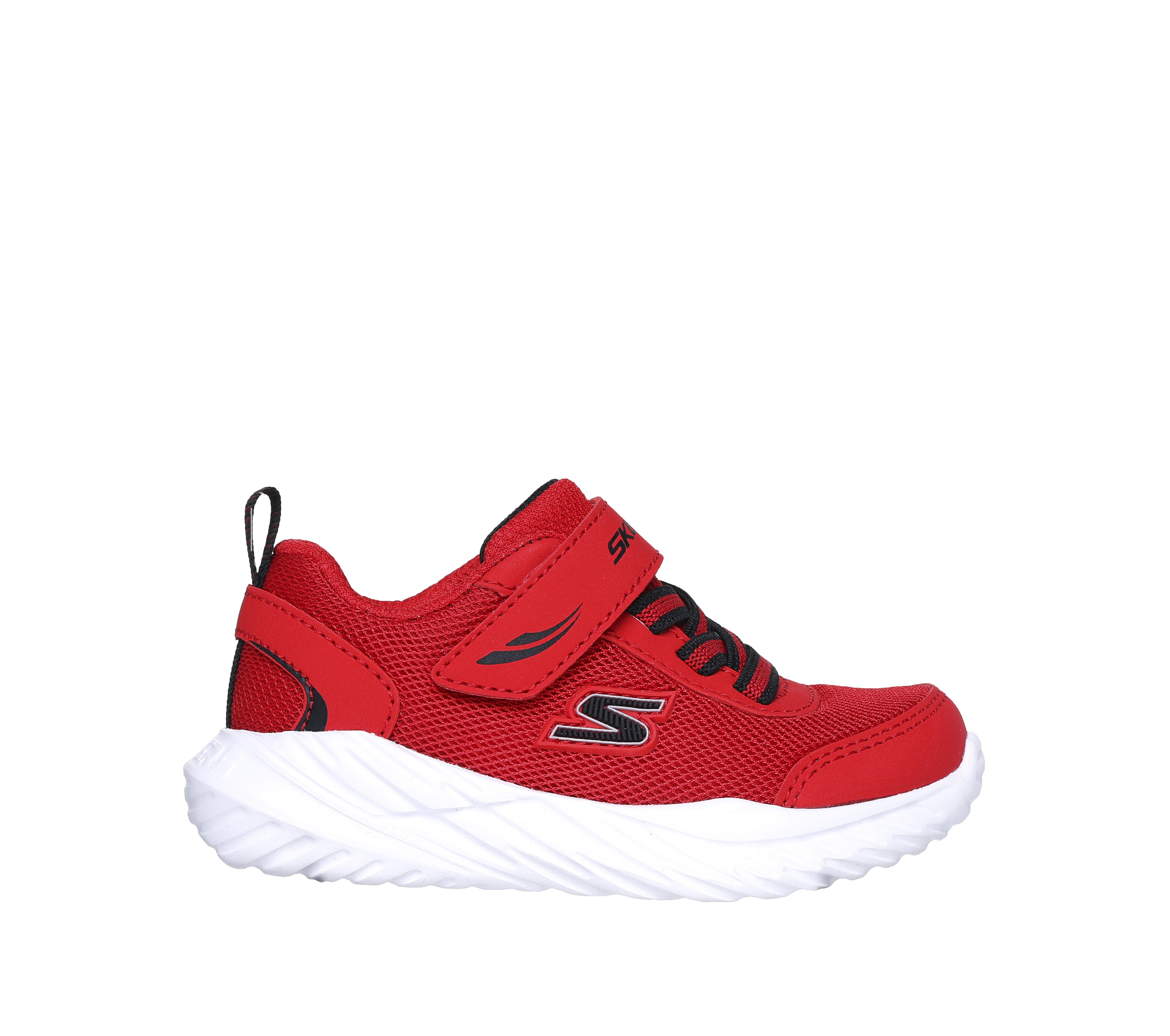 Skechers Nitro Sprint Sneaker in Rot/Schwarz, Größe 21