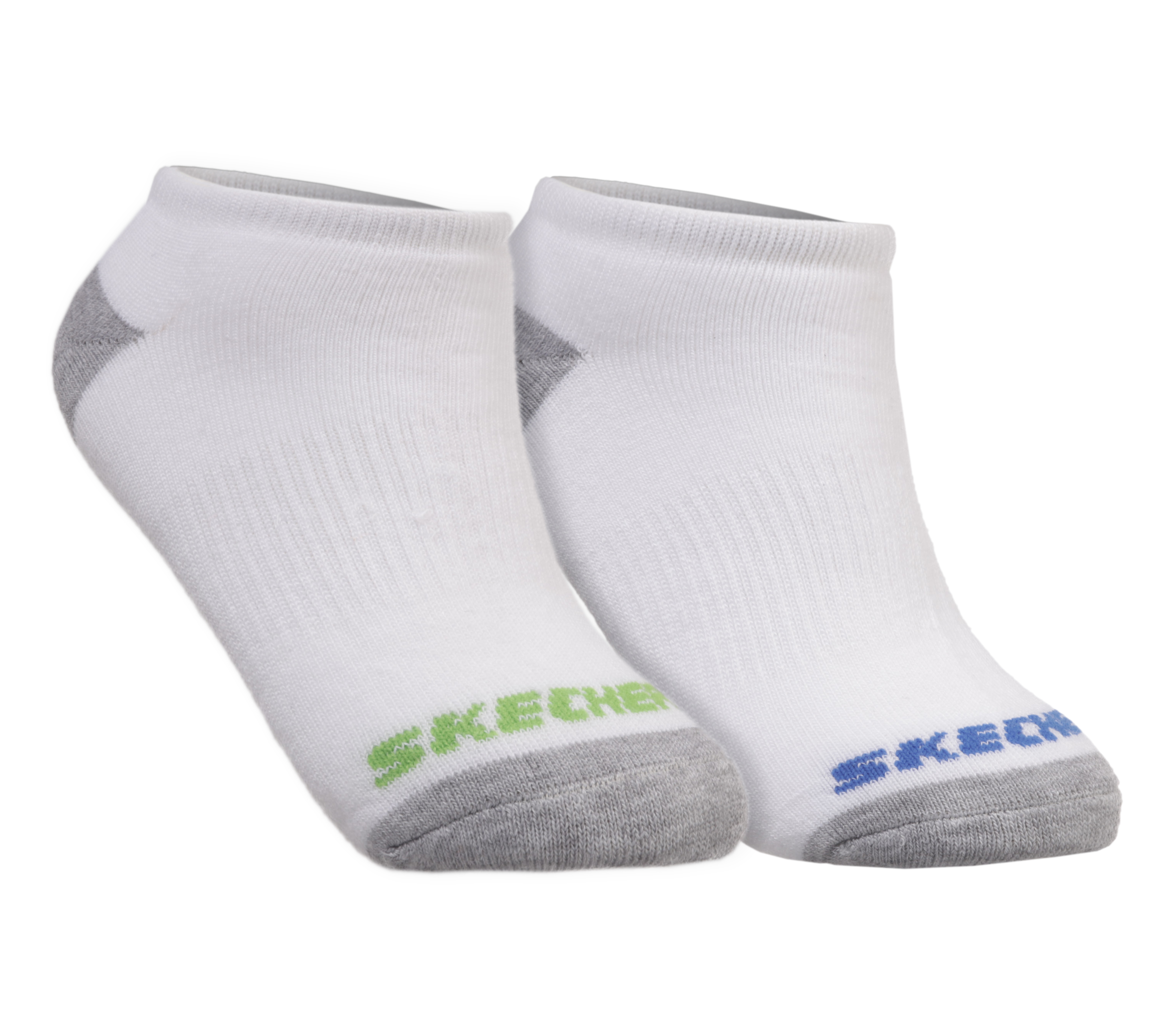 Skechers 6 Pack Low Cut Walking Socken in Weiss, Größe Klein